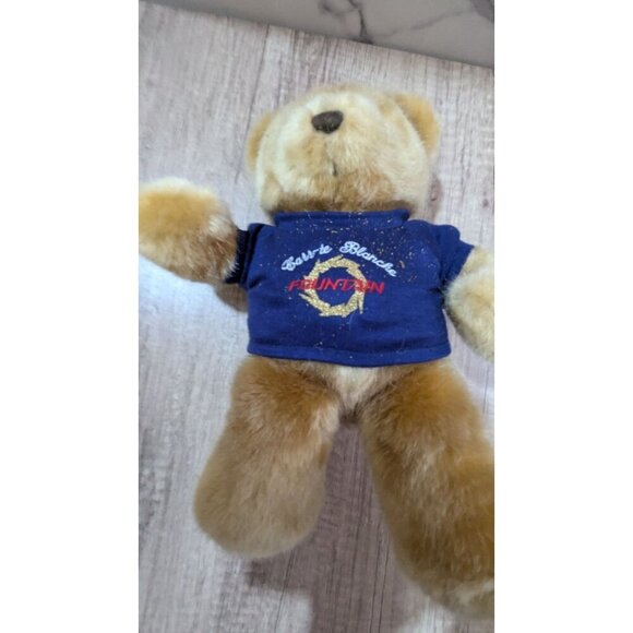 Camp Seafarer Teddy Bear In Navy Shirt Its All Greek to me 12" - Picture 4 of 7
